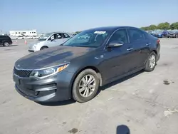 Salvage cars for sale at Grand Prairie, TX auction: 2017 KIA Optima LX