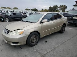 Salvage cars for sale at Sacramento, CA auction: 2004 Toyota Corolla CE