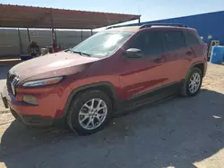 Salvage cars for sale at Andrews, TX auction: 2015 Jeep Cherokee Sport