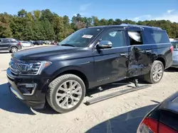 Salvage cars for sale at Seaford, DE auction: 2020 Ford Expedition Max Platinum