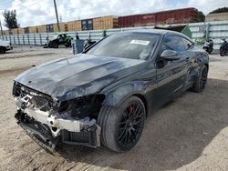 Salvage cars for sale at Miami, FL auction: 2020 Mercedes-Benz C 63 AMG-S