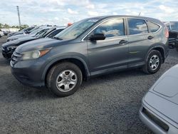 Salvage cars for sale at Riverview, FL auction: 2013 Honda CR-V LX