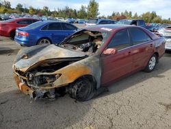 Salvage cars for sale at Woodburn, OR auction: 2003 Toyota Camry LE