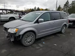 Salvage cars for sale at Denver, CO auction: 2013 Chrysler Town & Country Touring L