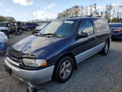 Nissan salvage cars for sale: 2001 Nissan Quest GXE