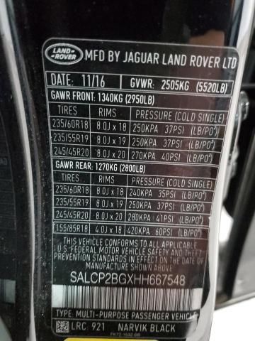 2017 Land Rover Discovery Sport SE