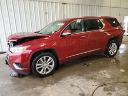 Salvage cars for sale at Franklin, WI auction: 2018 Chevrolet Traverse High Country