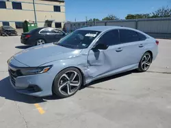 Salvage cars for sale at Wilmer, TX auction: 2021 Honda Accord Sport SE