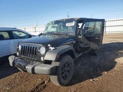 Salvage cars for sale at Elgin, IL auction: 2017 Jeep Wrangler Unlimited Sport