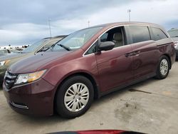 Salvage cars for sale at Riverview, FL auction: 2016 Honda Odyssey LX