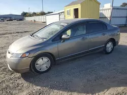 Salvage cars for sale at Sacramento, CA auction: 2008 Honda Civic Hybrid