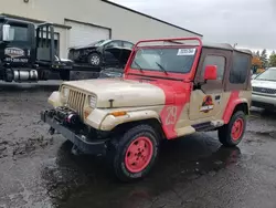 Salvage cars for sale at Woodburn, OR auction: 1993 Jeep Wrangler / YJ