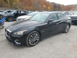 Salvage cars for sale at Hurricane, WV auction: 2018 Infiniti Q50 Luxe