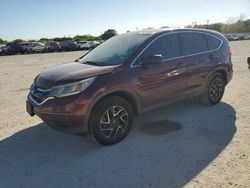 Salvage cars for sale from Copart San Antonio, TX: 2016 Honda CR-V SE