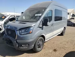 Salvage trucks for sale at Brighton, CO auction: 2023 Ford Transit T-350