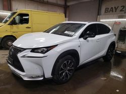 Salvage cars for sale from Copart Elgin, IL: 2016 Lexus NX 200T Base