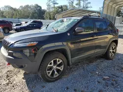 Salvage cars for sale from Copart Augusta, GA: 2017 Jeep Cherokee Trailhawk