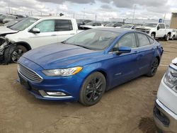 Salvage Cars with No Bids Yet For Sale at auction: 2018 Ford Fusion SE Hybrid