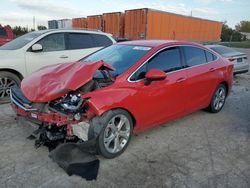 Chevrolet salvage cars for sale: 2017 Chevrolet Cruze Premier