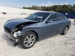 Salvage cars for sale at New Braunfels, TX auction: 2006 Infiniti G35