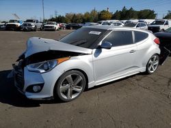 Salvage cars for sale at Denver, CO auction: 2013 Hyundai Veloster Turbo