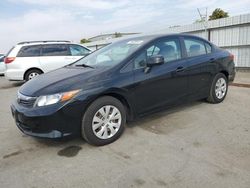 Salvage cars for sale at Bakersfield, CA auction: 2012 Honda Civic LX