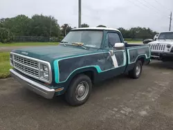 Salvage cars for sale at Riverview, FL auction: 1979 Dodge D150 Picku