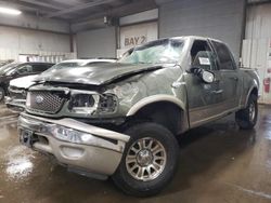 Salvage vehicles for parts for sale at auction: 2002 Ford F150 Supercrew