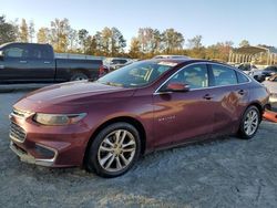 Salvage cars for sale at Spartanburg, SC auction: 2016 Chevrolet Malibu LT