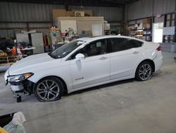 Salvage cars for sale at Rogersville, MO auction: 2019 Ford Fusion Titanium