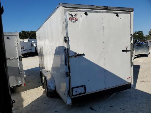 2022 Other 2022 Patriot Cargo Trailers 16'ENCLOSED White