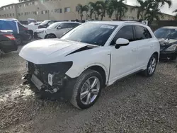 Salvage cars for sale at Opa Locka, FL auction: 2022 Audi Q3 Premium S Line 45