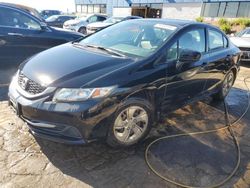 Salvage cars for sale at Woodhaven, MI auction: 2015 Honda Civic LX