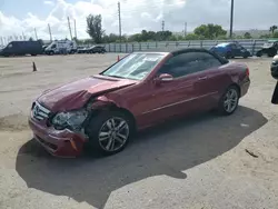 Salvage cars for sale at Miami, FL auction: 2008 Mercedes-Benz CLK 350