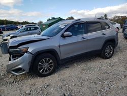 Salvage cars for sale at West Warren, MA auction: 2019 Jeep Cherokee Latitude Plus