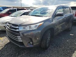 Salvage cars for sale at Riverview, FL auction: 2017 Toyota Highlander SE