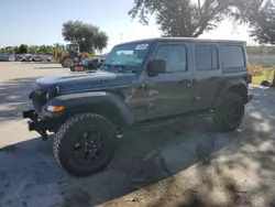 Salvage cars for sale from Copart Orlando, FL: 2021 Jeep Wrangler Unlimited Sport