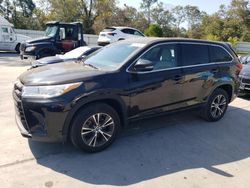 Salvage cars for sale at Augusta, GA auction: 2018 Toyota Highlander LE