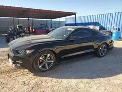 Salvage cars for sale at Andrews, TX auction: 2015 Ford Mustang