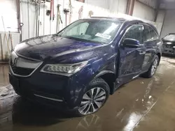 2014 Acura MDX Technology en venta en Elgin, IL