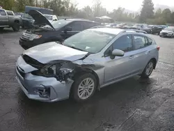 Salvage cars for sale at Portland, OR auction: 2018 Subaru Impreza Premium Plus