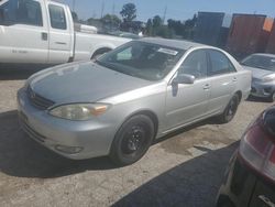 Toyota salvage cars for sale: 2004 Toyota Camry LE