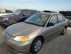 Flood-damaged cars for sale at auction: 2002 Honda Civic LX