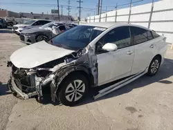 Salvage cars for sale from Copart Sun Valley, CA: 2017 Toyota Prius