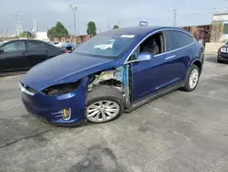 Salvage cars for sale at Wilmington, CA auction: 2018 Tesla Model X