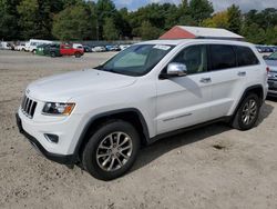 Salvage cars for sale at Mendon, MA auction: 2016 Jeep Grand Cherokee Limited