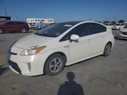 Salvage cars for sale at Grand Prairie, TX auction: 2012 Toyota Prius