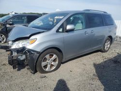 Salvage cars for sale at Assonet, MA auction: 2016 Toyota Sienna LE