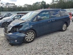 Salvage cars for sale at Augusta, GA auction: 2012 Toyota Sienna XLE