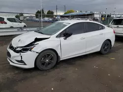 Chevrolet salvage cars for sale: 2018 Chevrolet Cruze LT